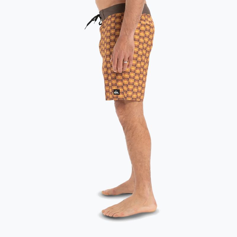 Men's Quiksilver Surfsilk Straight Leg 18" florever swim shorts bran 5