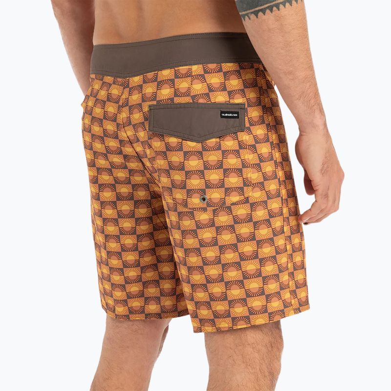 Men's Quiksilver Surfsilk Straight Leg 18" florever swim shorts bran 7