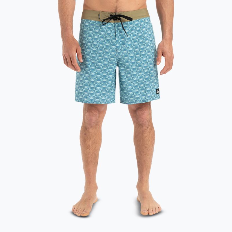 Quiksilver men's Surfsilk Straight Leg 18" florever aquifer swim shorts 3