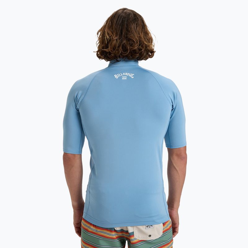 Men's Billabong Waves All Day sky blue swim shirt 3