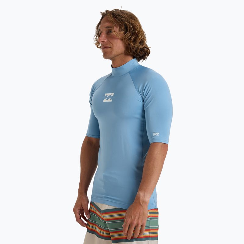 Men's Billabong Waves All Day sky blue swim shirt 4