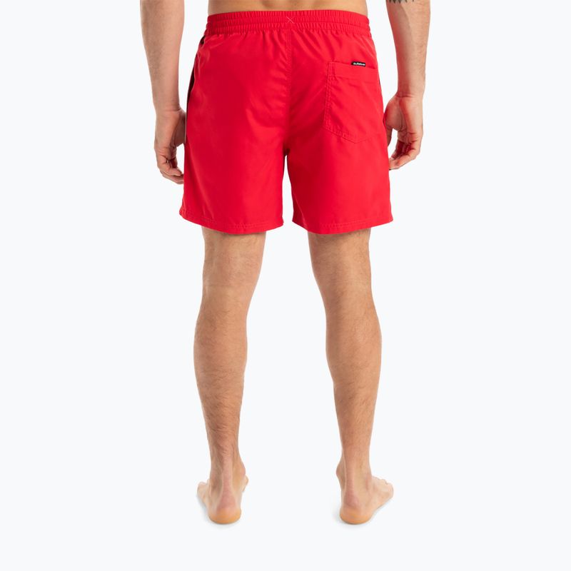 Men's Quiksilver Everyday Vert Volley 16" high risk red swim shorts 3