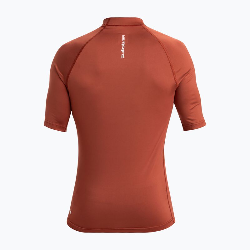 Quiksilver Everyday UPF50 henna men's swim shirt 2