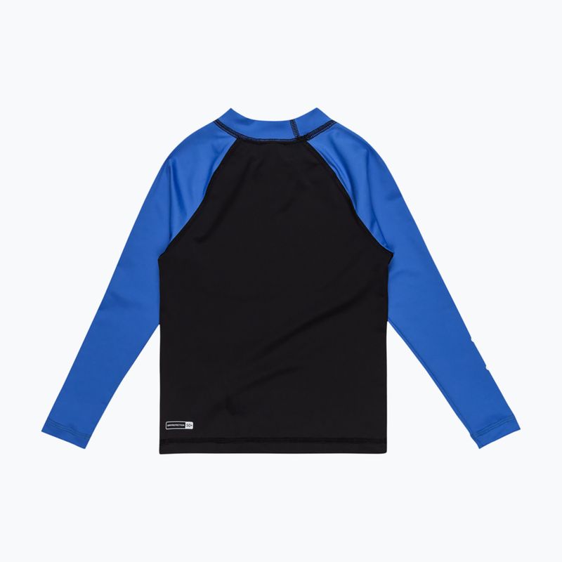 Quiksilver Everyday UPF50 black/nebulas blue children's swimming longsleeve 2
