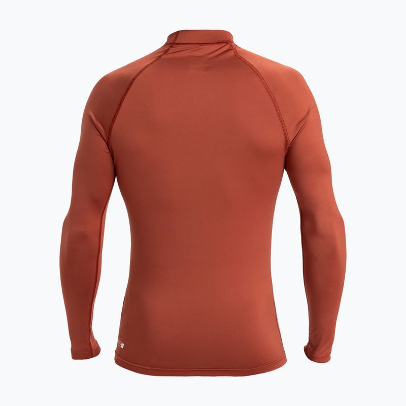 Quiksilver Everyday UPF50 henna men's swimming longsleeve 2