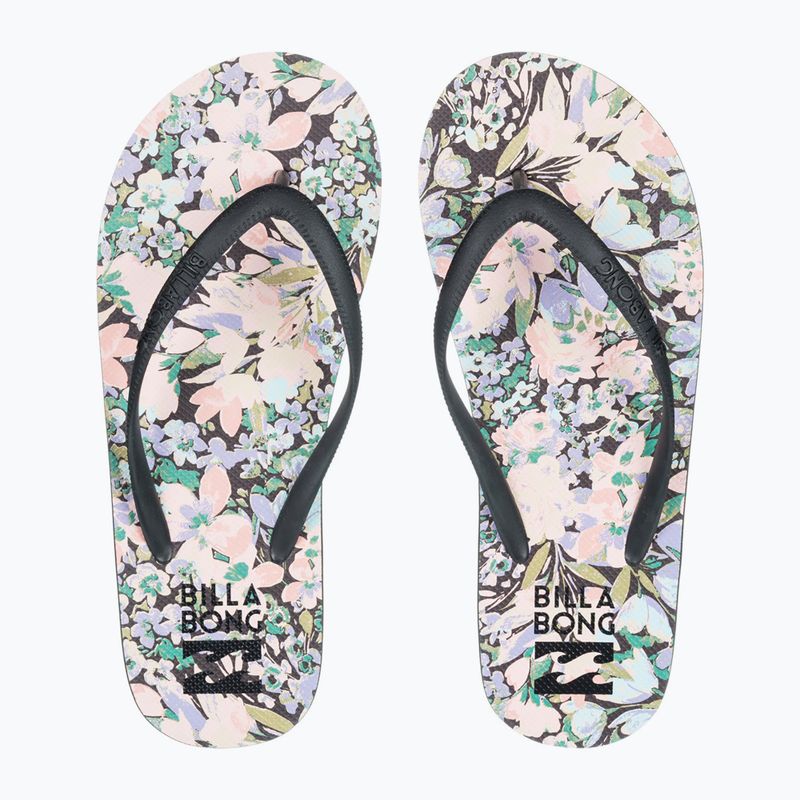 Women's Billabong Dama flip flops black multi 3