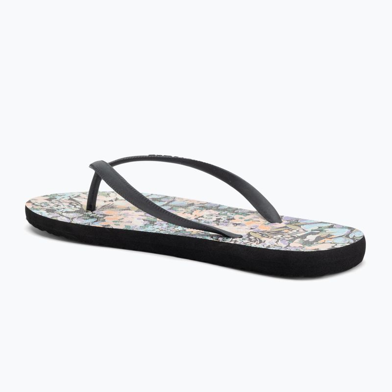 Women's Billabong Dama flip flops black multi 3