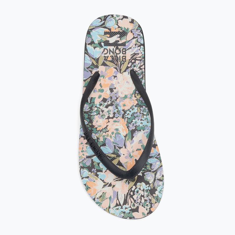 Women's Billabong Dama flip flops black multi 5