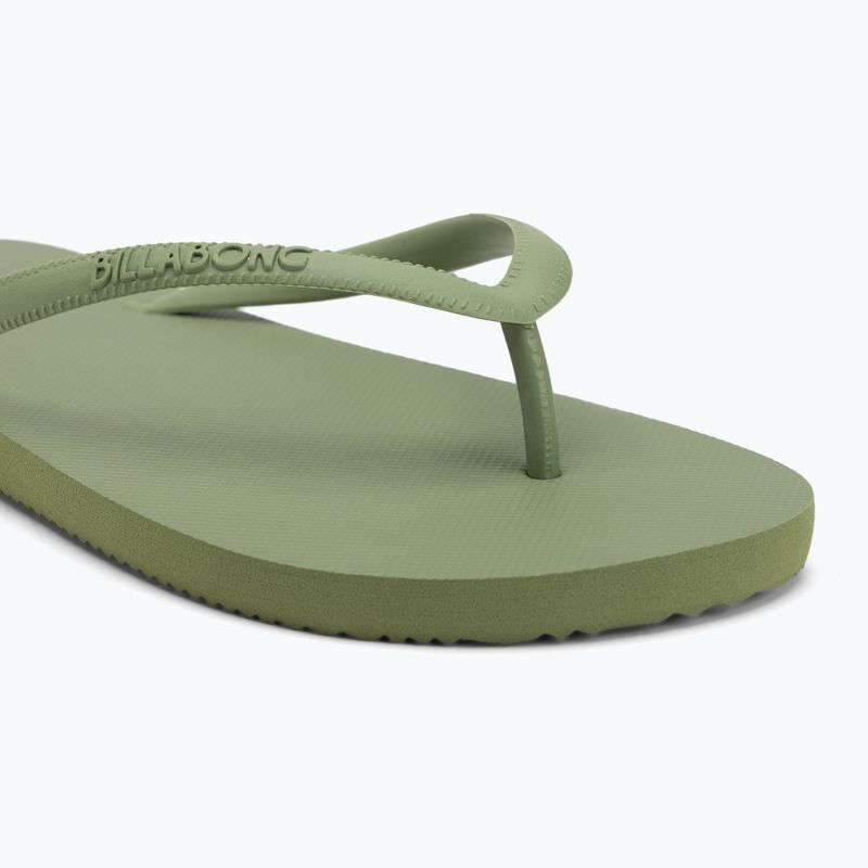 Women's Billabong Sunlight avocado flip flops 7