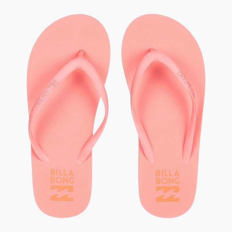 Women's Billabong Sunlight peach tart flip flops 3