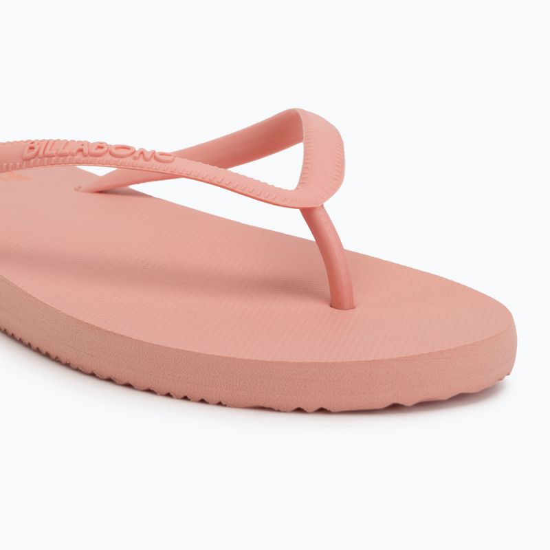 Women's Billabong Sunlight peach tart flip flops 7