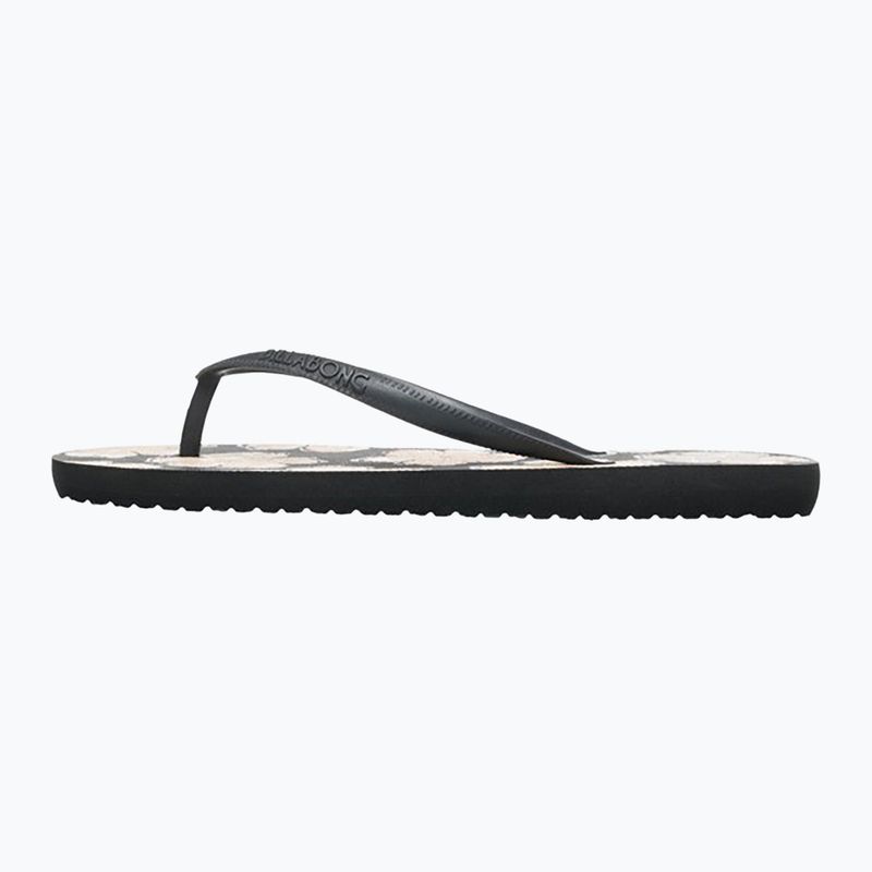 Women's Billabong Dama black pebble flip flops 2