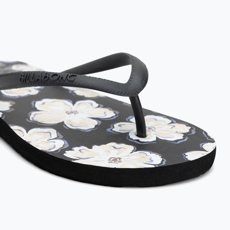 Women's Billabong Dama black pebble flip flops 7