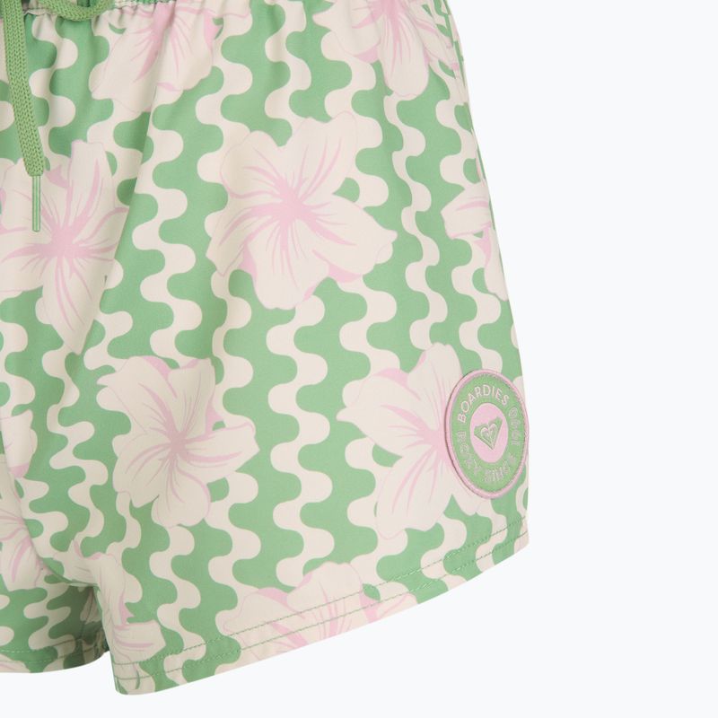 Women's swim shorts ROXY No Bad Waves basil party waves yw 3