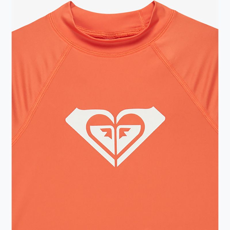 ROXY Wholehearted emberglow children's swim shirt 3