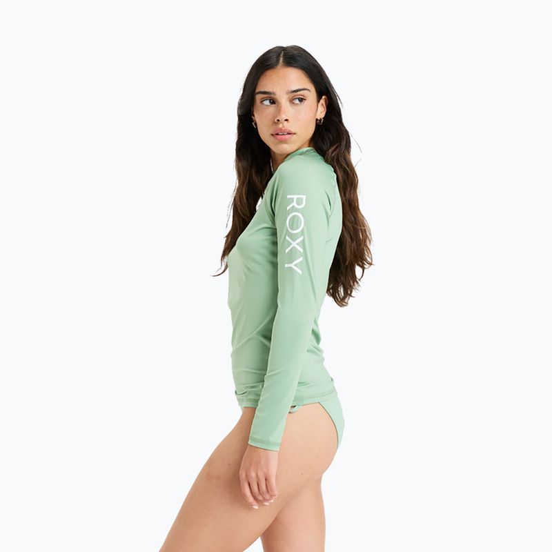 Women's swimming longsleeve ROXY Whole Hearted basil 4