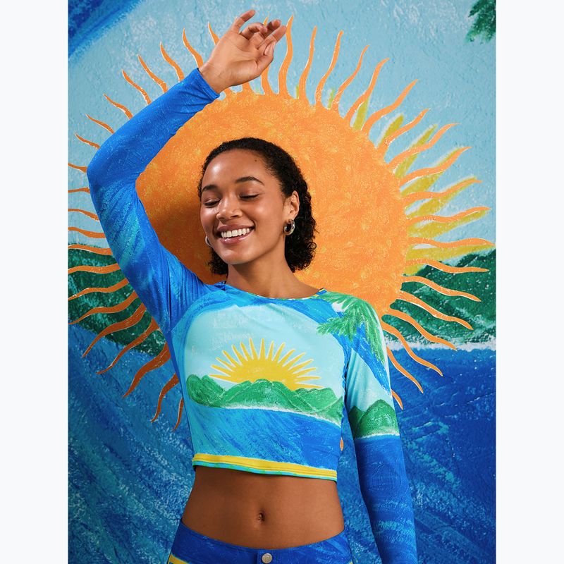 Women's swimming longsleeve ROXY Atlas Crop Top skyway 6