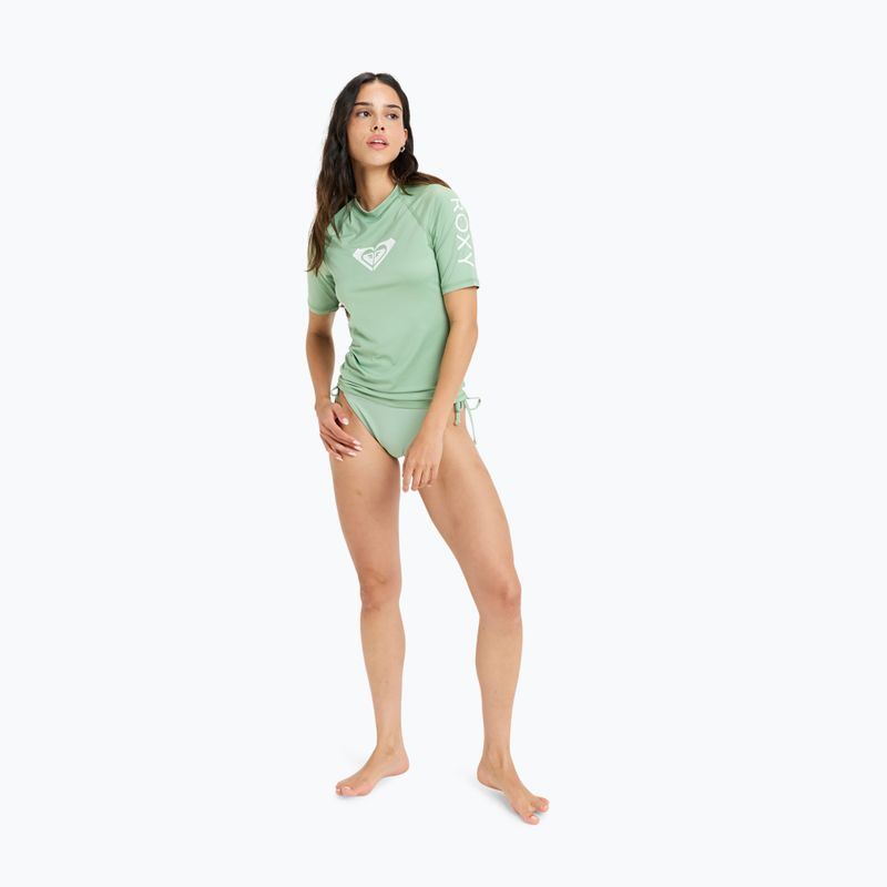 Women's swimming t-shirt ROXY Whole Hearted basil 2