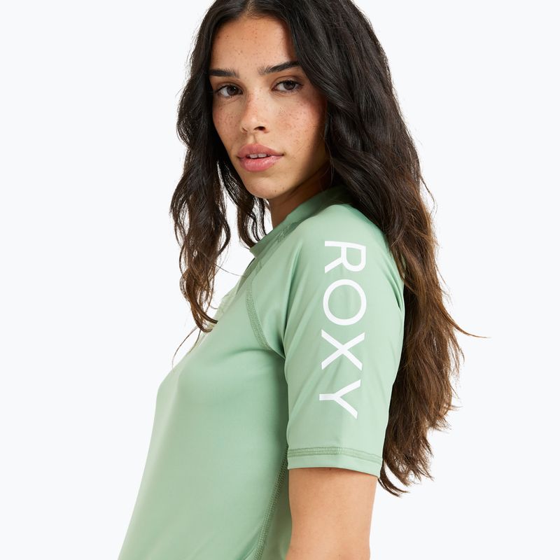 Women's swimming t-shirt ROXY Whole Hearted basil 5