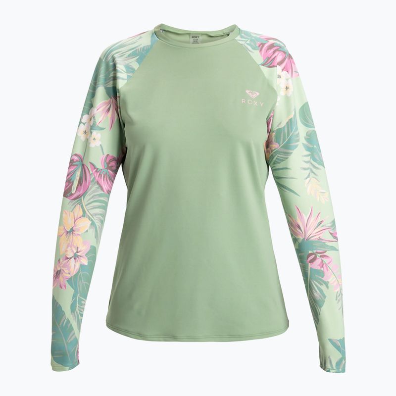 Women's swim longleeve ROXY Into The Sun foam green coastal breeze