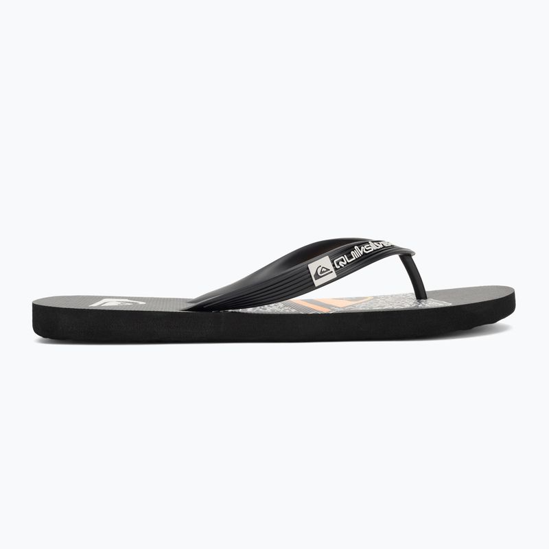 Men's Quiksilver Java Art flip flops black 1 2