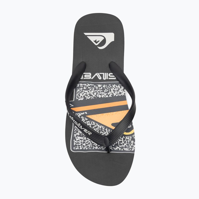 Men's Quiksilver Java Art flip flops black 1 5