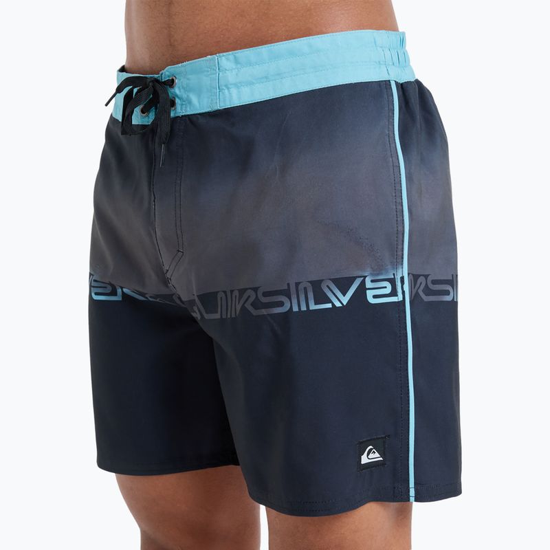 Men's Quiksilver Everyday Half Jam 16" black wordblock swim shorts 7