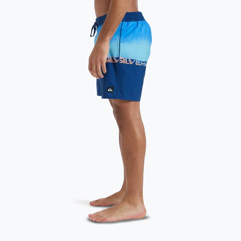 Men's Quiksilver Everyday Half Jam 16" nebulas blue wordblock swim shorts 6