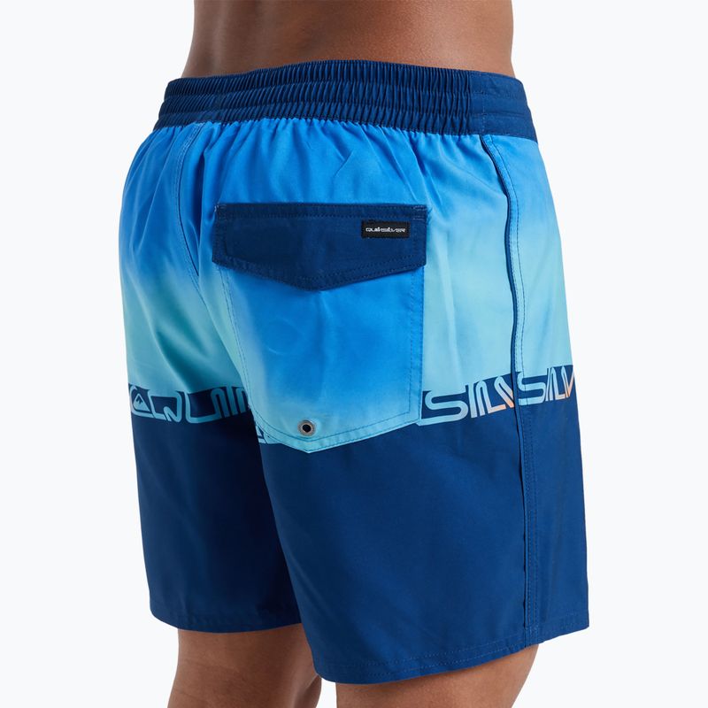 Men's Quiksilver Everyday Half Jam 16" nebulas blue wordblock swim shorts 8