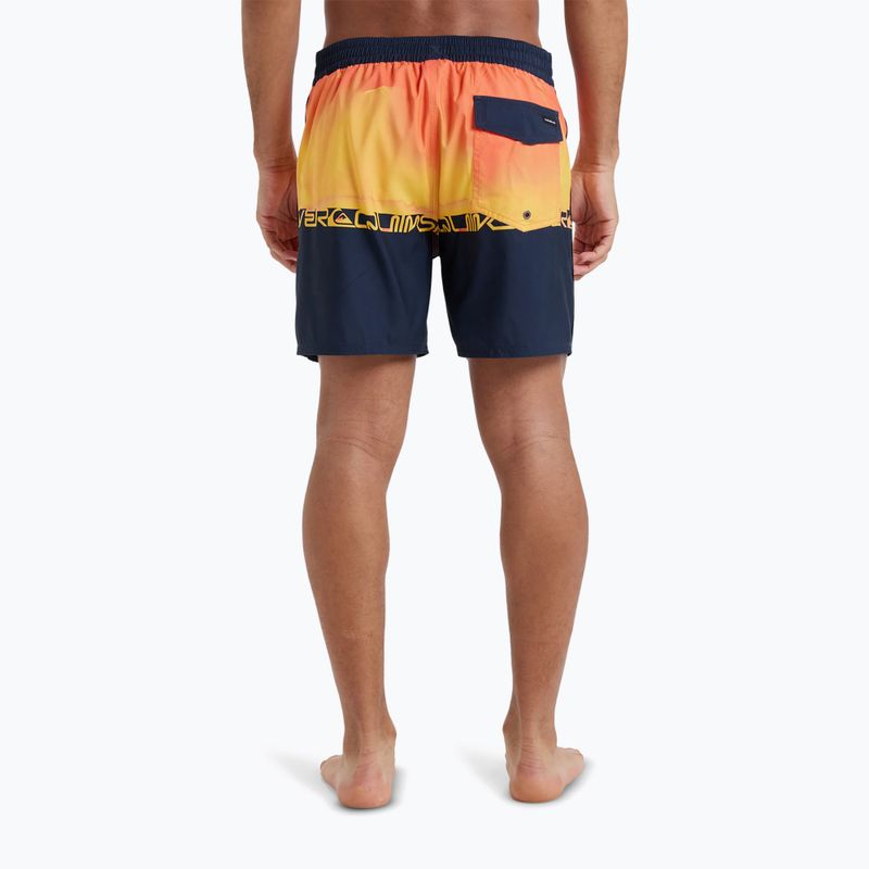 Quiksilver Men's Everyday Half Jam 16" fiery coral wordblock swim shorts 5