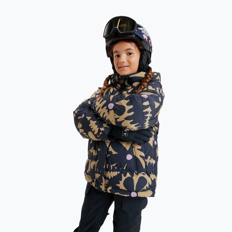 Children's snowboard jacket ROXY Askamoon fennel seed/big flower Rg 2