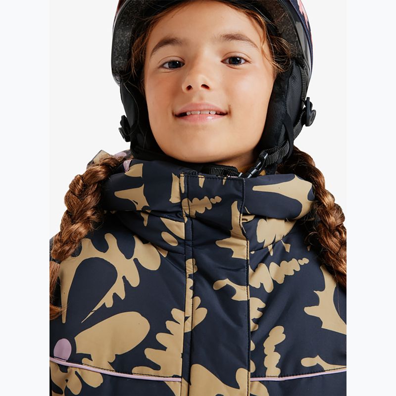 Children's snowboard jacket ROXY Askamoon fennel seed/big flower Rg 4
