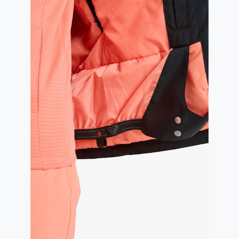 Women's snowboard jacket ROXY Free Jet true black/big flower 14