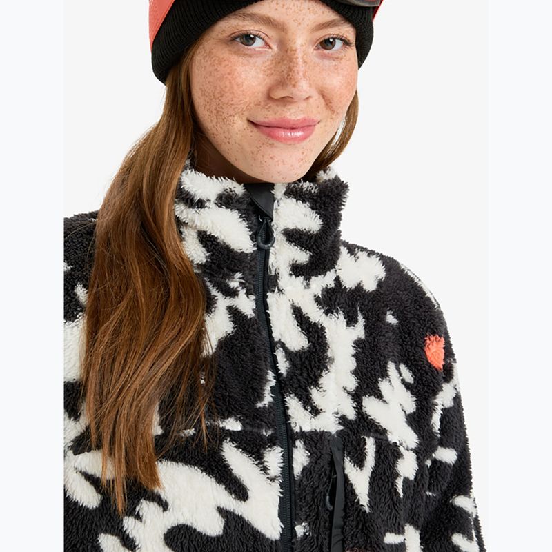 Women's sweatshirt ROXY Alabama true black/big flower 4