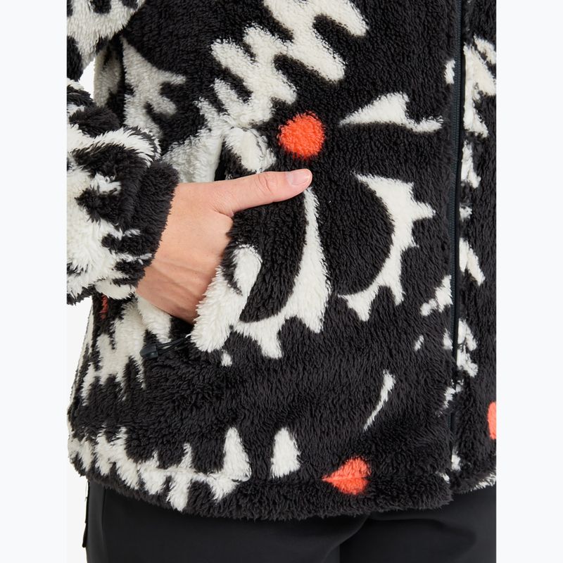 Women's sweatshirt ROXY Alabama true black/big flower 5