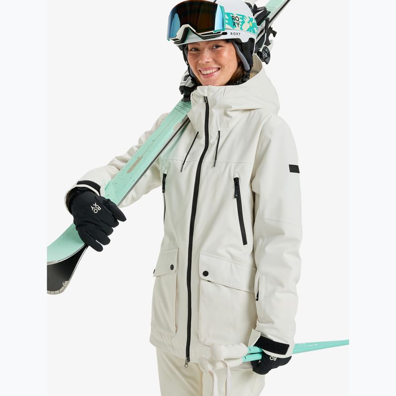 Women's snowboard jacket ROXY Stated whisper white 5