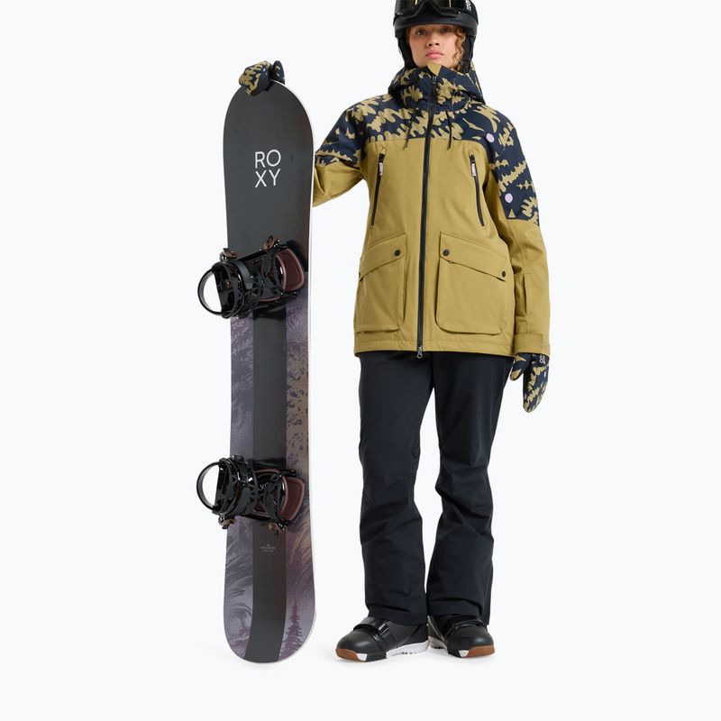 Women's snowboard jacket ROXY Stated fennel seed/big flower 2