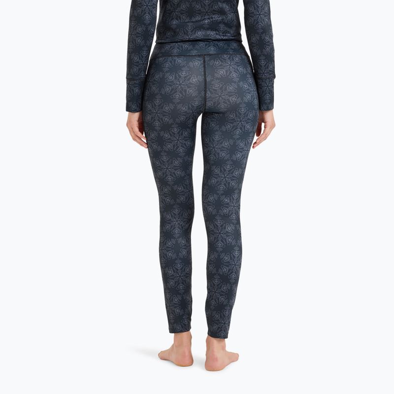 Women's thermal trousers ROXY Daybreak Brushed true black/snowflakes 3