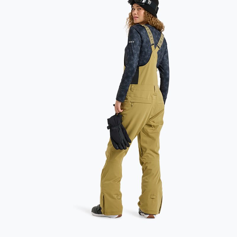Women's snowboard trousers ROXY Rideout Bib fennel seed 2