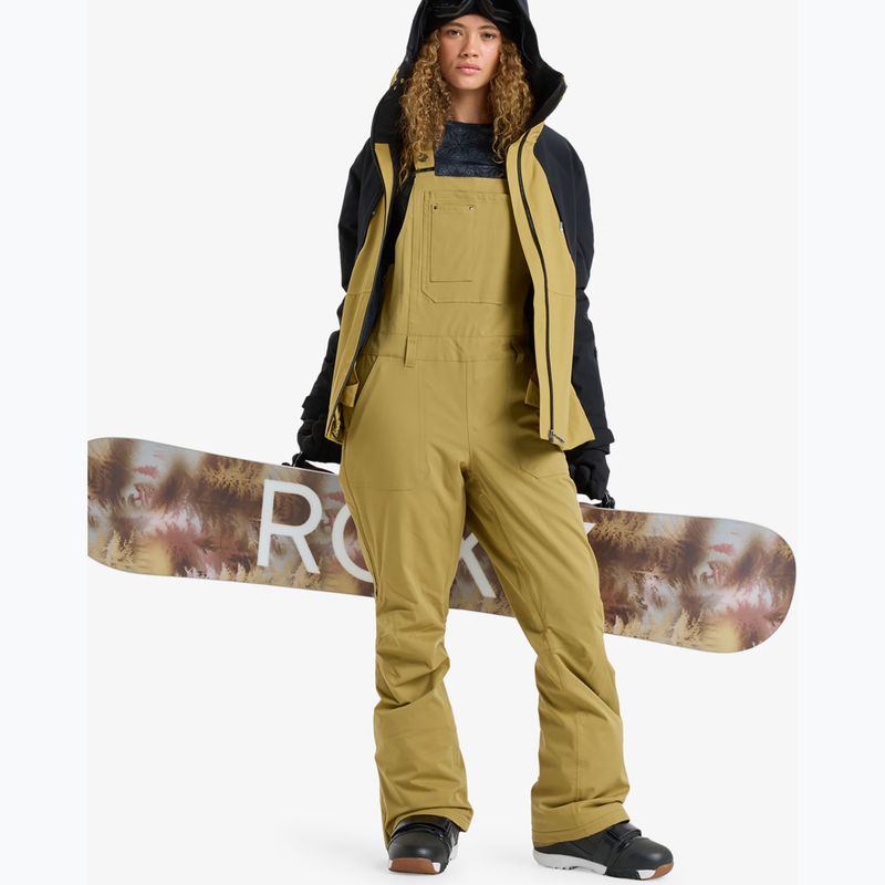 Women's snowboard trousers ROXY Rideout Bib fennel seed 3