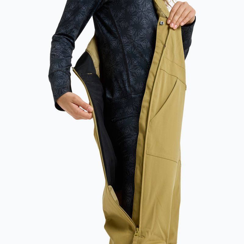 Women's snowboard trousers ROXY Rideout Bib fennel seed 9