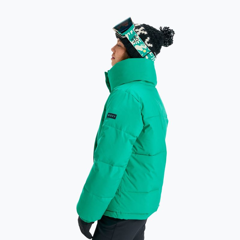 Women's snowboard jacket ROXY Snow Winter Rebel vivid green 5