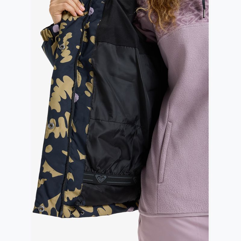Women's snowboard jacket ROXY Snow Winter Rebel fennel seed/big flower 9
