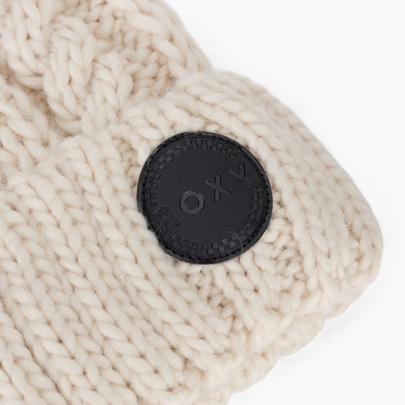 Women's winter hat ROXY Tram Beanie whisper white 3