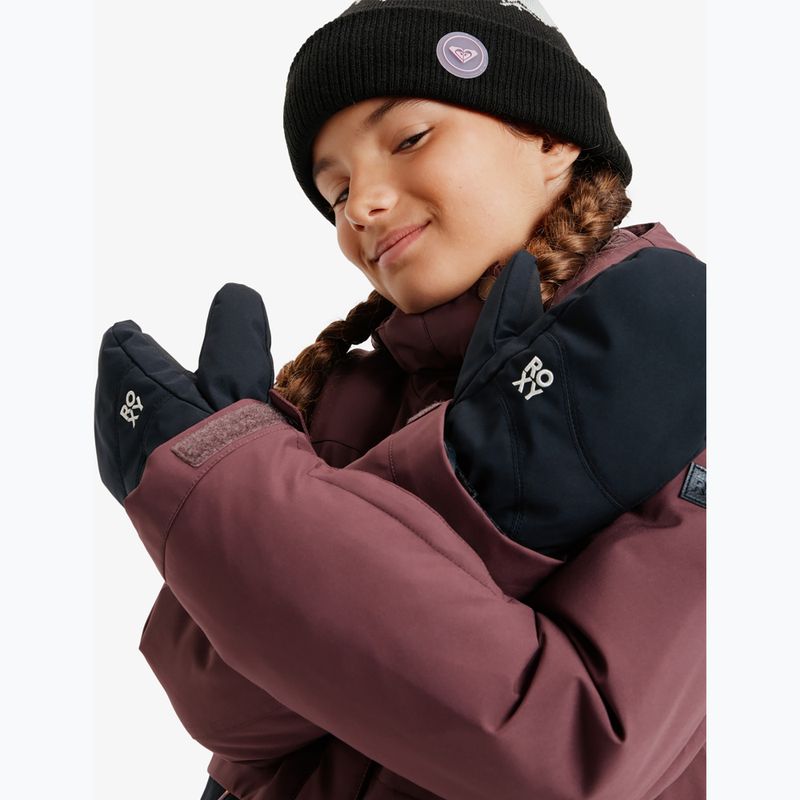 Children's snowboard gloves Roxy Jetty Solid Mitt true black 8