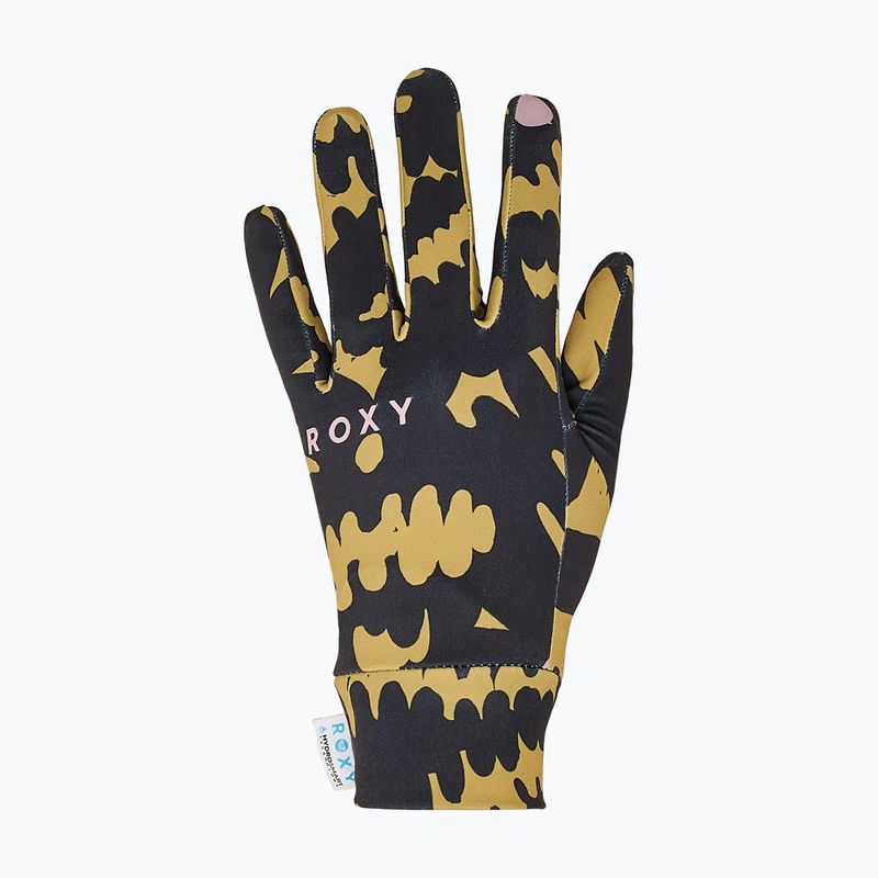 Women's snowboard gloves Roxy Hydrosmart Liner fennel seed/big flower 2