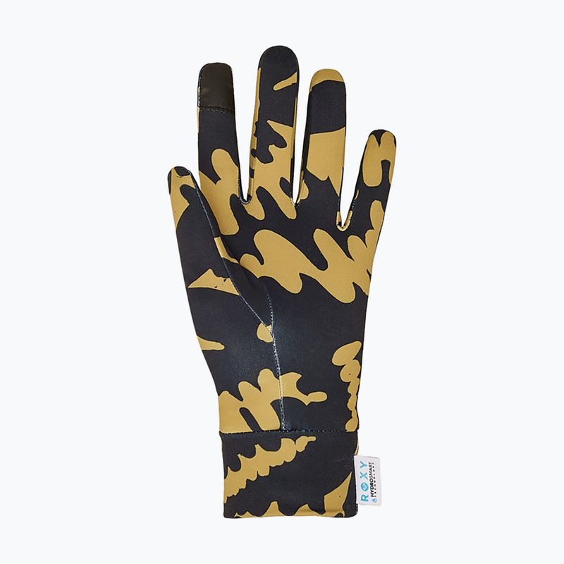Women's snowboard gloves Roxy Hydrosmart Liner fennel seed/big flower 3