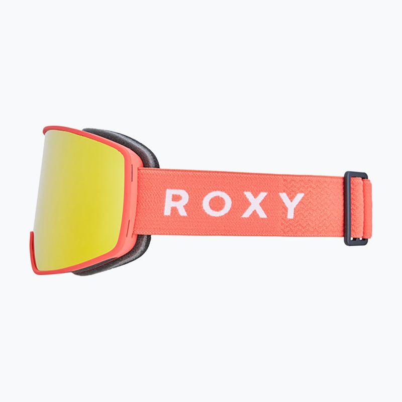 Women's snowboard goggles ROXY Storm W coral chic/clux ml orange 4