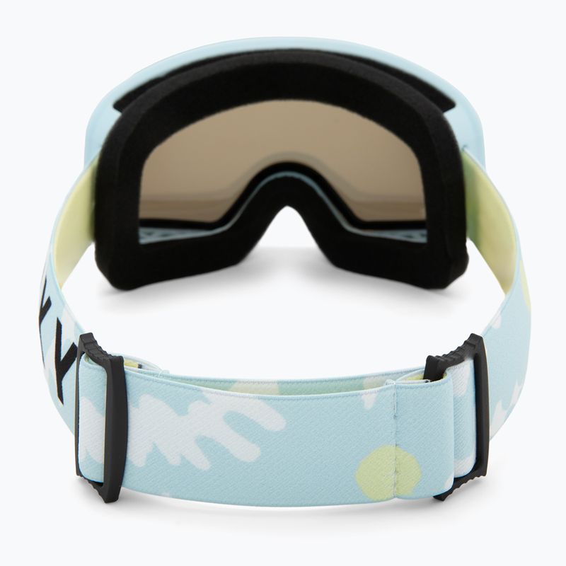 Children's snowboard goggles ROXY Missy big flowers/clux ml light blue 3