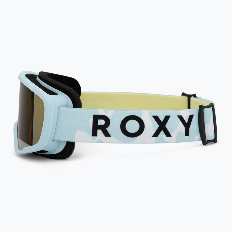 Children's snowboard goggles ROXY Missy big flowers/clux ml light blue 4